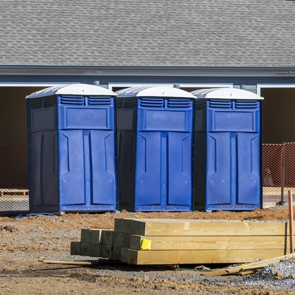 what is the maximum capacity for a single porta potty in Chamois